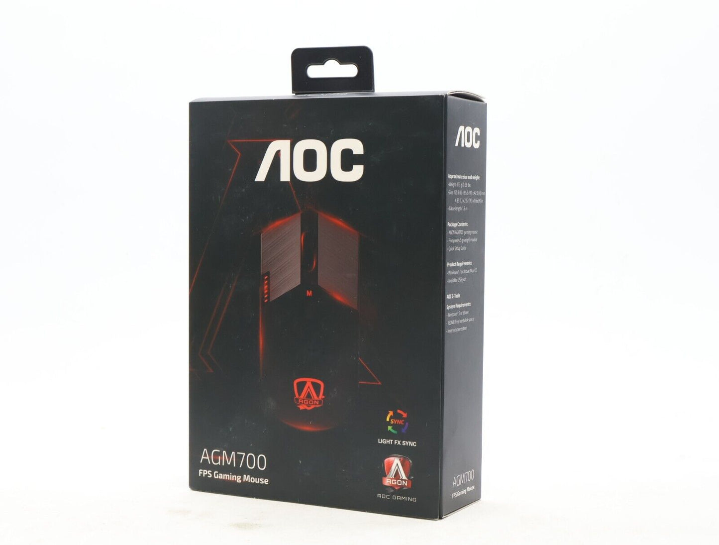 Gaming Bundle - AOC AGM700 mouse - Oversteel Phosphorus Headset, Kovar