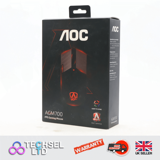 AOC Agon AGM700 Gaming Mouse 16,000 DPI Omron Switches RGB effects