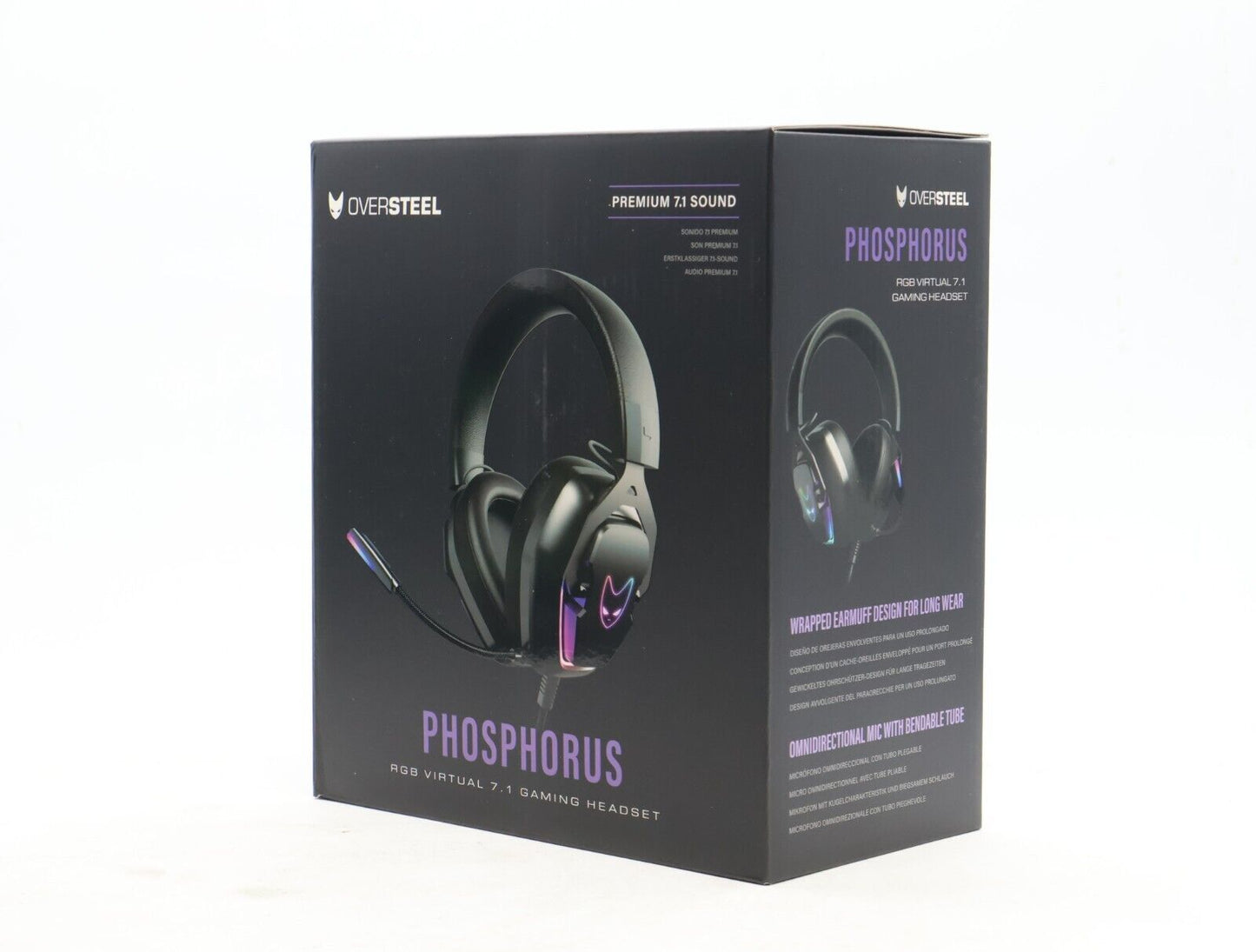 Oversteel Phosphorus Gaming Headset 7.1 USB cable Omni-directional Mic