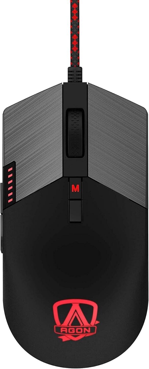 AOC Agon AGM700 Gaming Mouse 16,000 DPI Omron Switches RGB effects