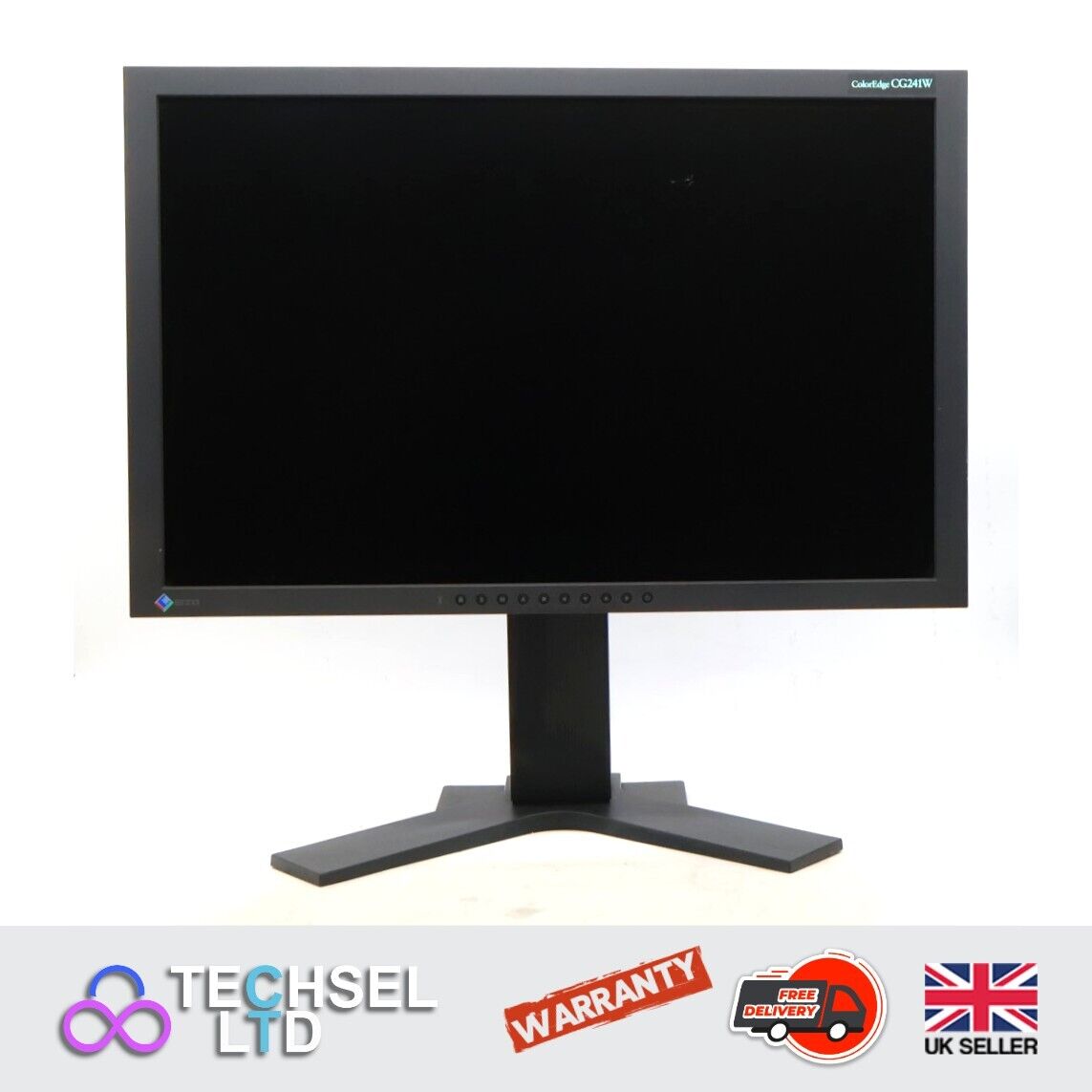 EIZO ColorEdge CG241W Monitor with Stand (Tilt/Twist/Height Adjustment