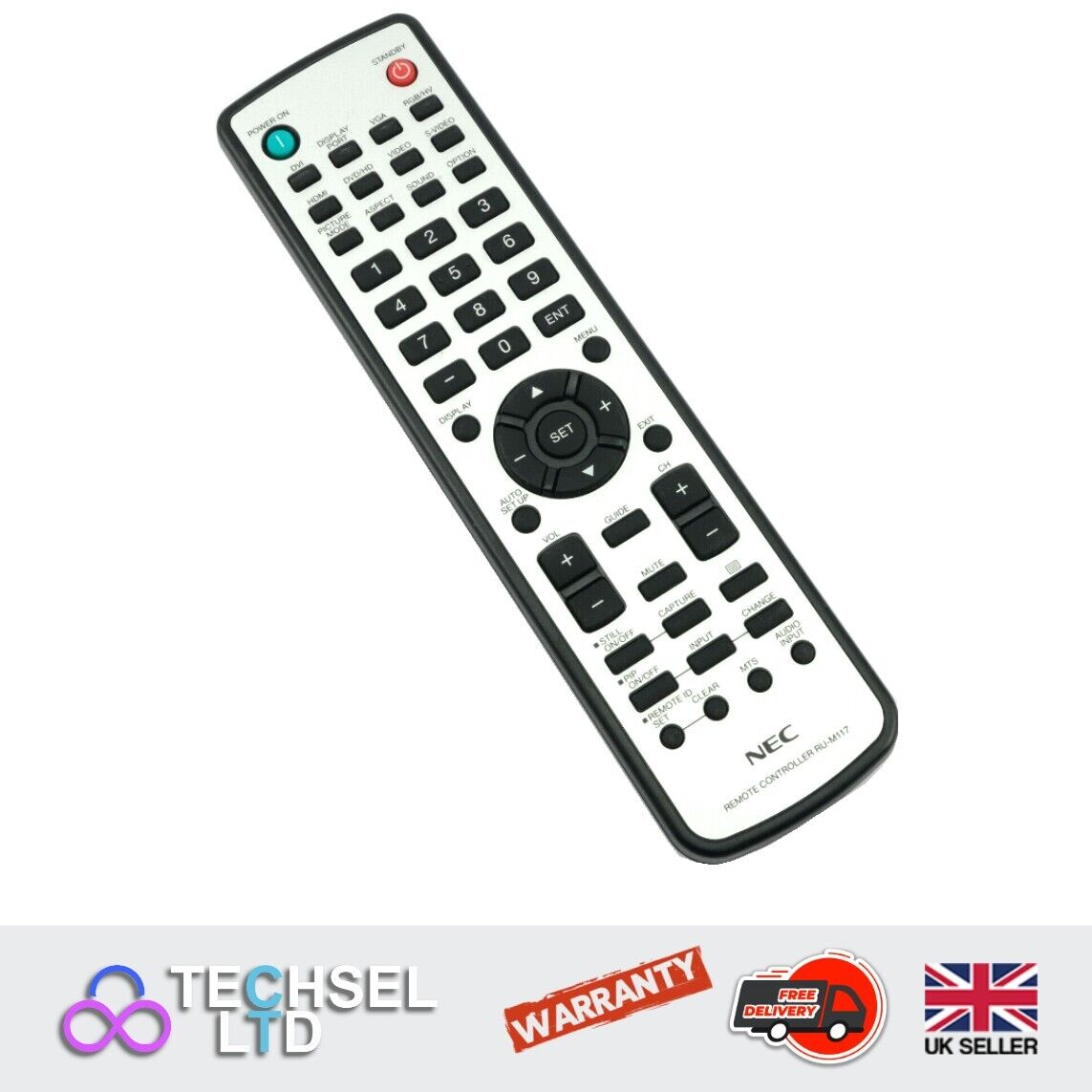 NEC RU-M117 Genuine Remote Control For NEC LCD Monitor P401 P461 P521