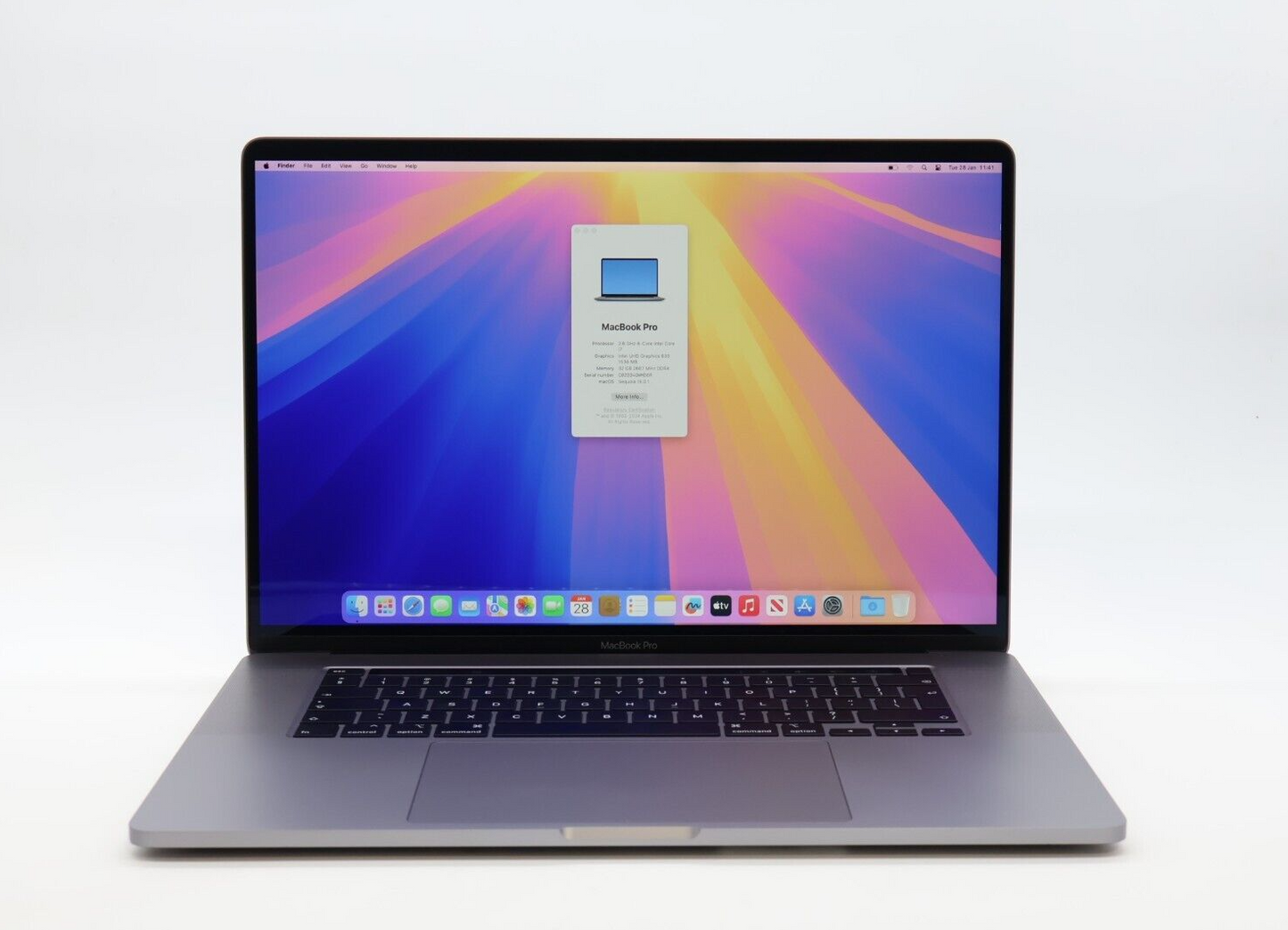 MacBook Pro A2141 16" Laptop 2019 I7-9750H 2.6GHZ 32GB RAM 1TB SSD AMD